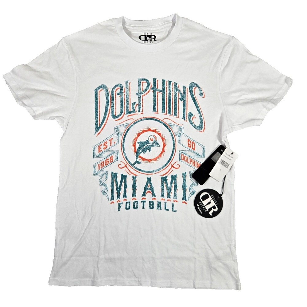 Miami Dolphins NFL Darius Rucker Collection by Fanatics T Shirt Men's Small New